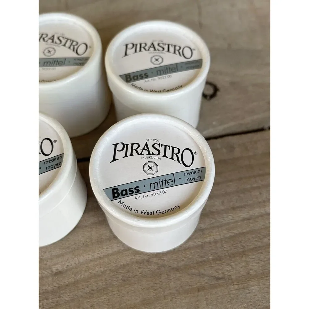 Pirastro Bass Mittel, Rosin Medium Celophane Made In West‎ Germany Set Of 4